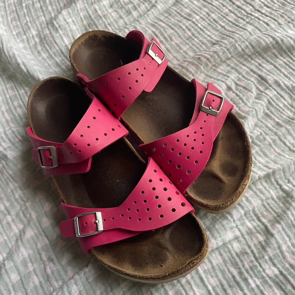 Birkenstock Birkis Freeport Two Strap Sandal Pink